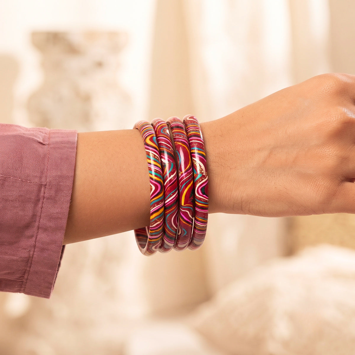 Anjali (Set Of 4 Lac Bangles)