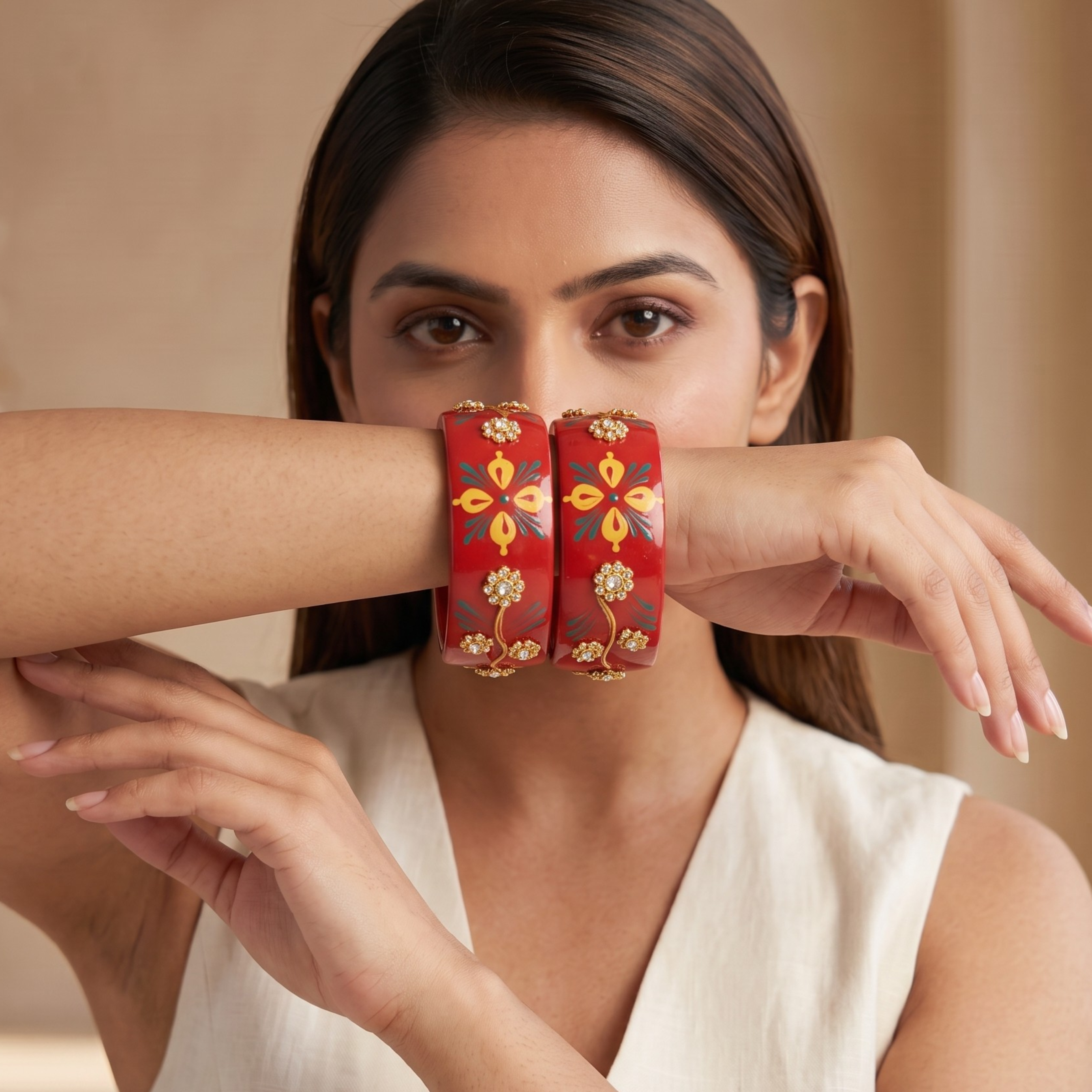 Paro (Set of 2 Lac Bangles Handpainted Edition)