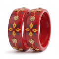 Paro (Set of 2 Lac Bangles Handpainted Edition)