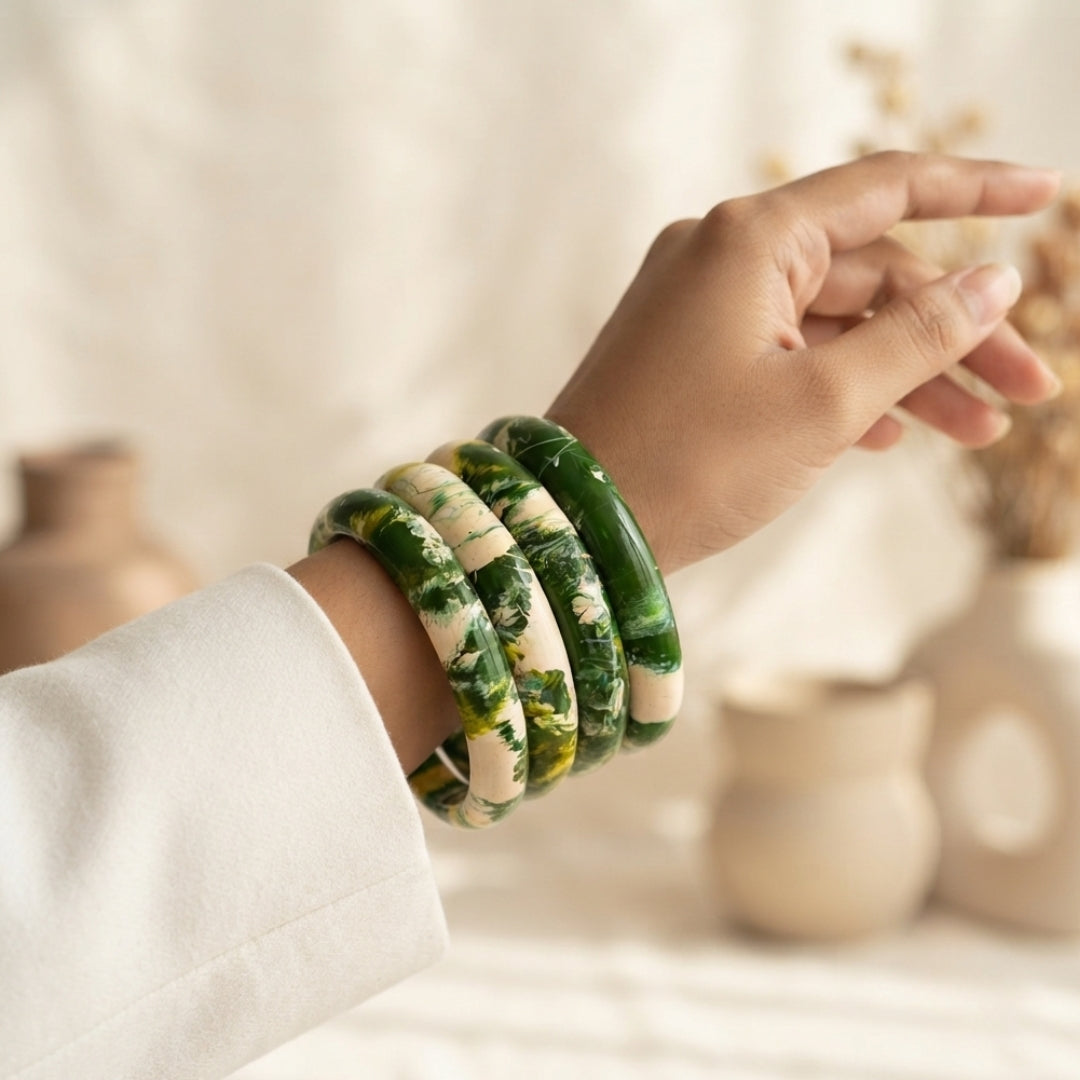 Leela (Set of 2 Lac Bangles)