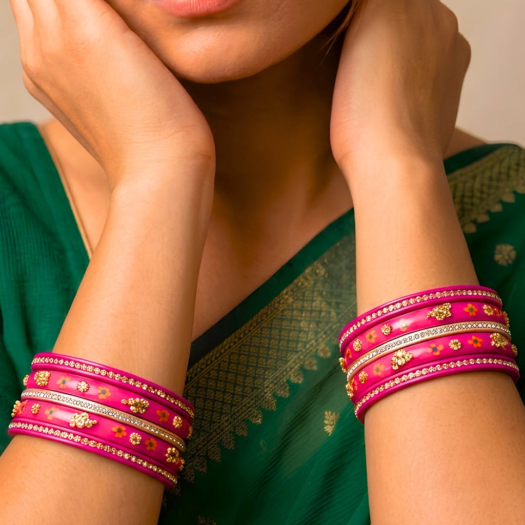 Sumitra (Stack Of 10 Lac Bangles)