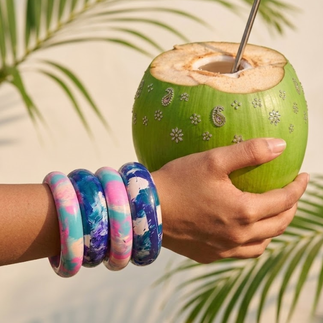 Aisha (Stack of 4 Lac Bangles)