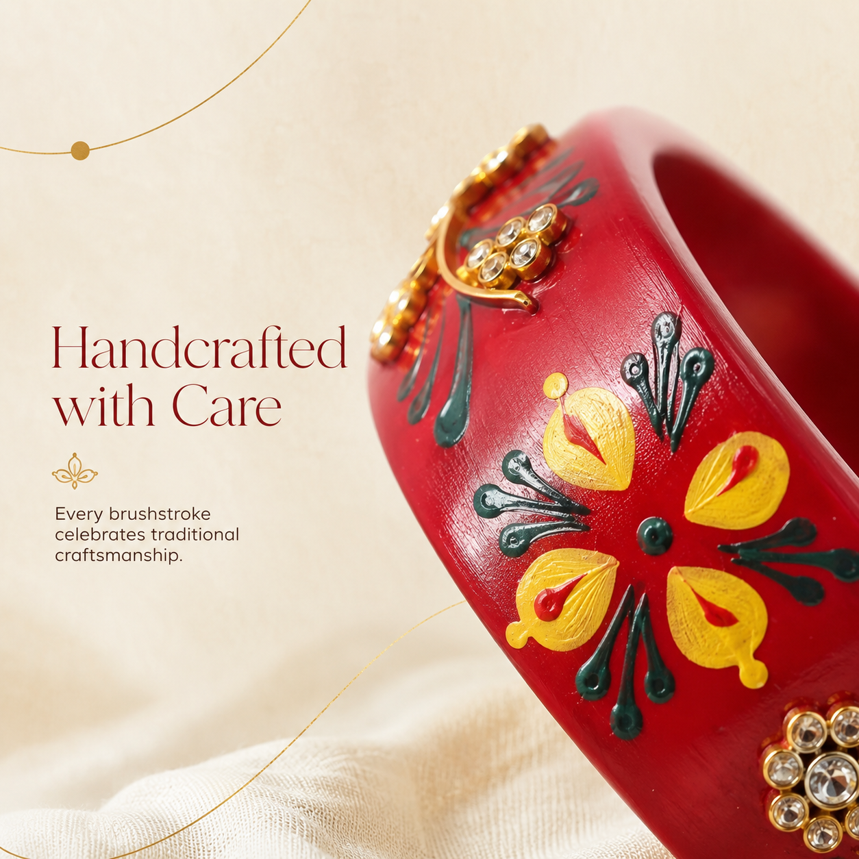 Paro (Set of 2 Lac Bangles Handpainted Edition)
