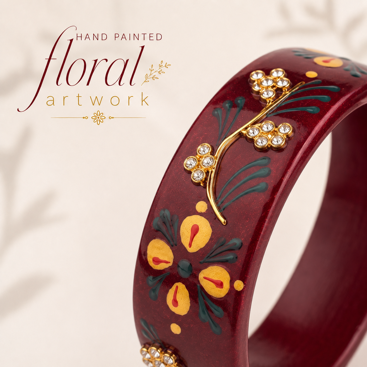 Paro (Set of 2 Lac Bangles Handpainted Edition)