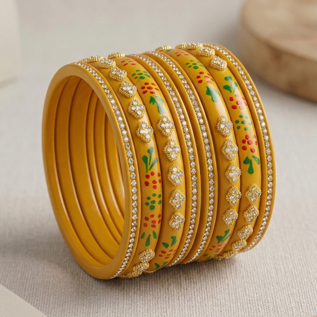 Megha (Stack Of 8 Lac Bangles)