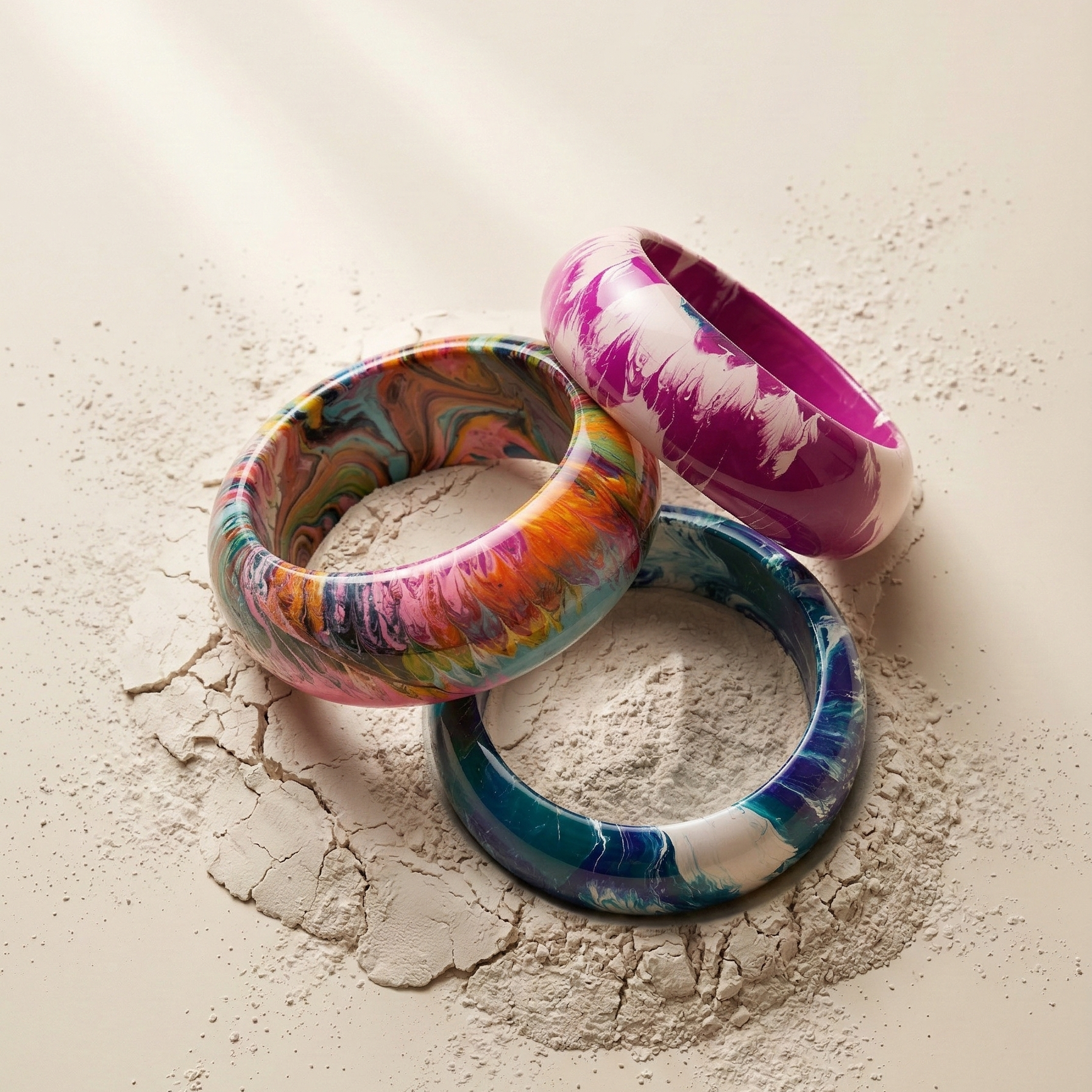 Kalpana (Stack of 3 Lac Bangles)