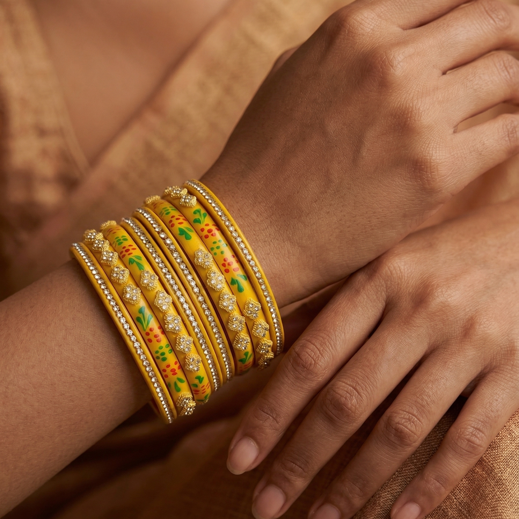 Megha (Stack Of 8 Lac Bangles)