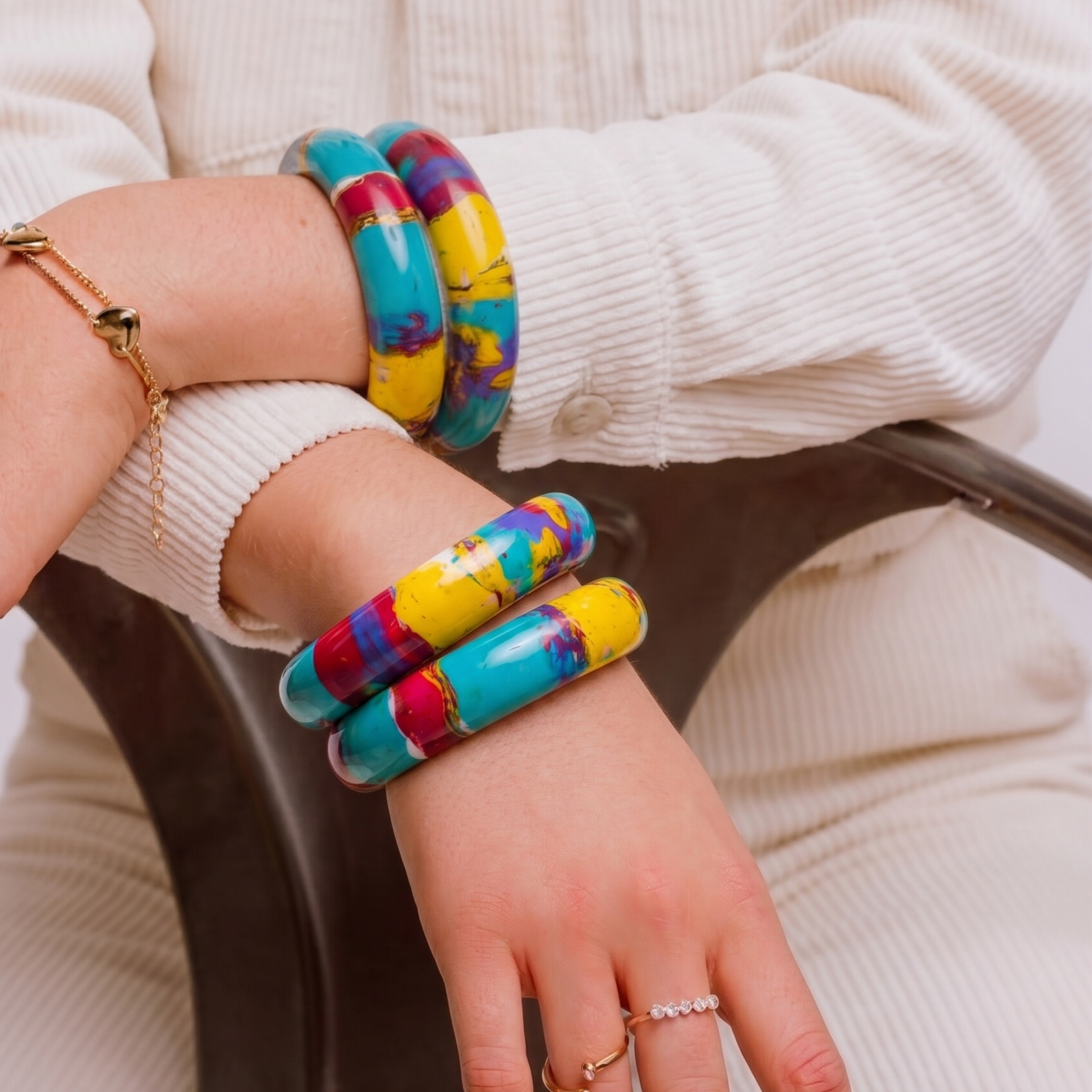 Leela (Set of 4 Lac Bangles)