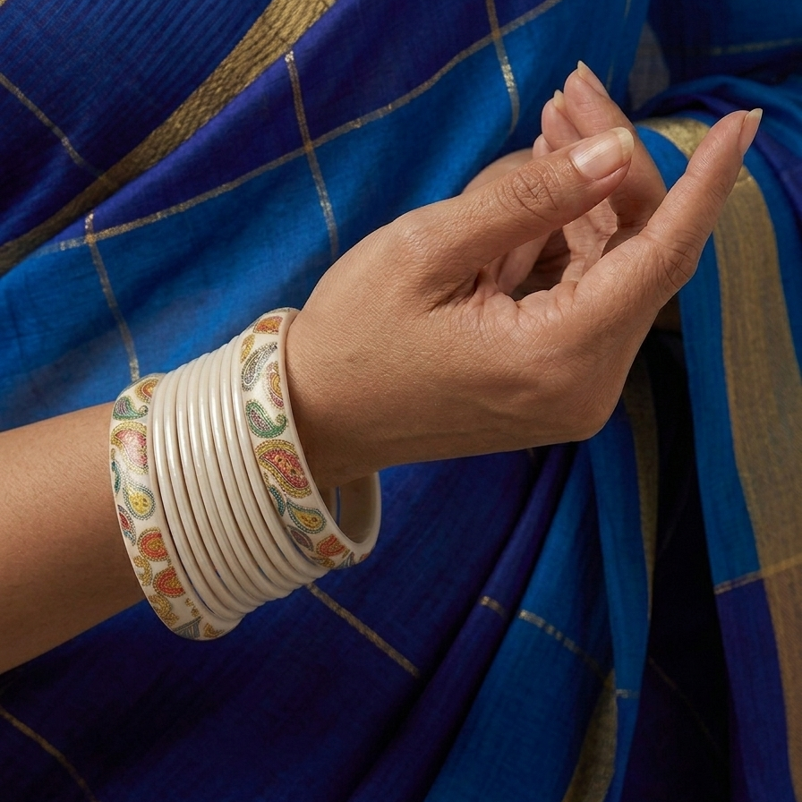 Sehmat (Stack of 10 Lac Bangles)