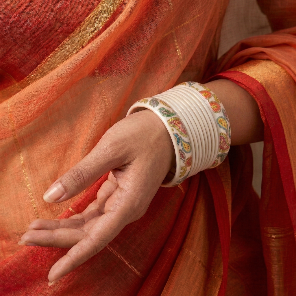 Sehmat (Stack of 10 Lac Bangles)