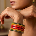 Kashi Bai (Stack Of 6 Lac Bangles)
