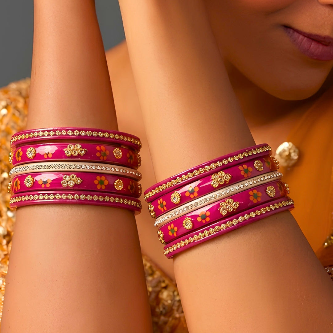 Sumitra (Stack Of 10 Lac Bangles)