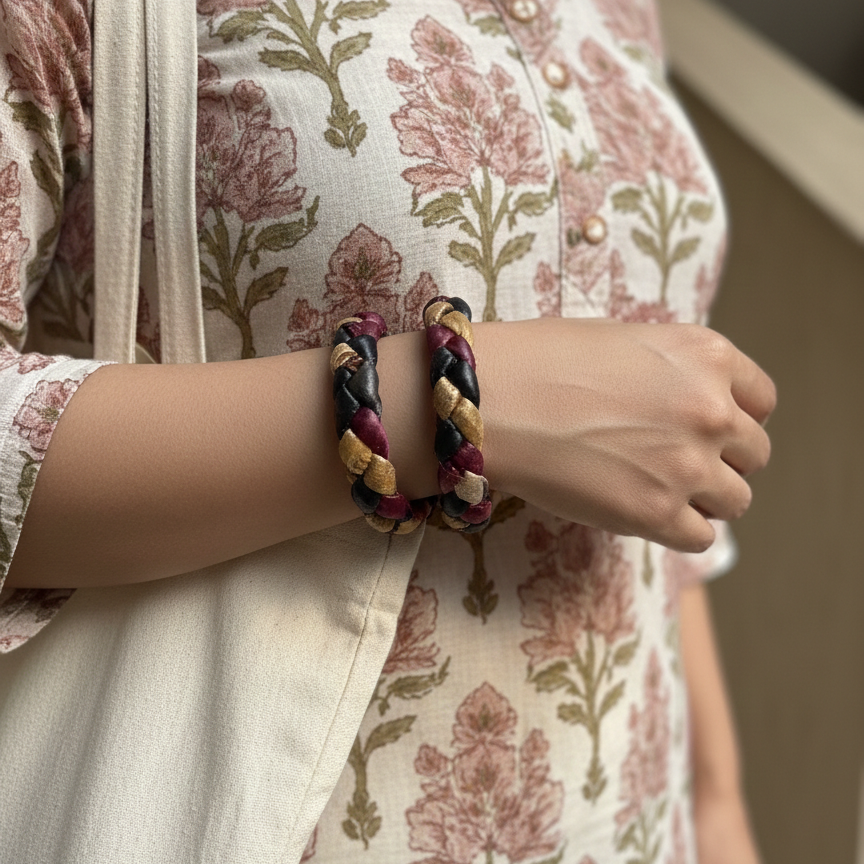Piku (Set of 2 Lac Bangles)