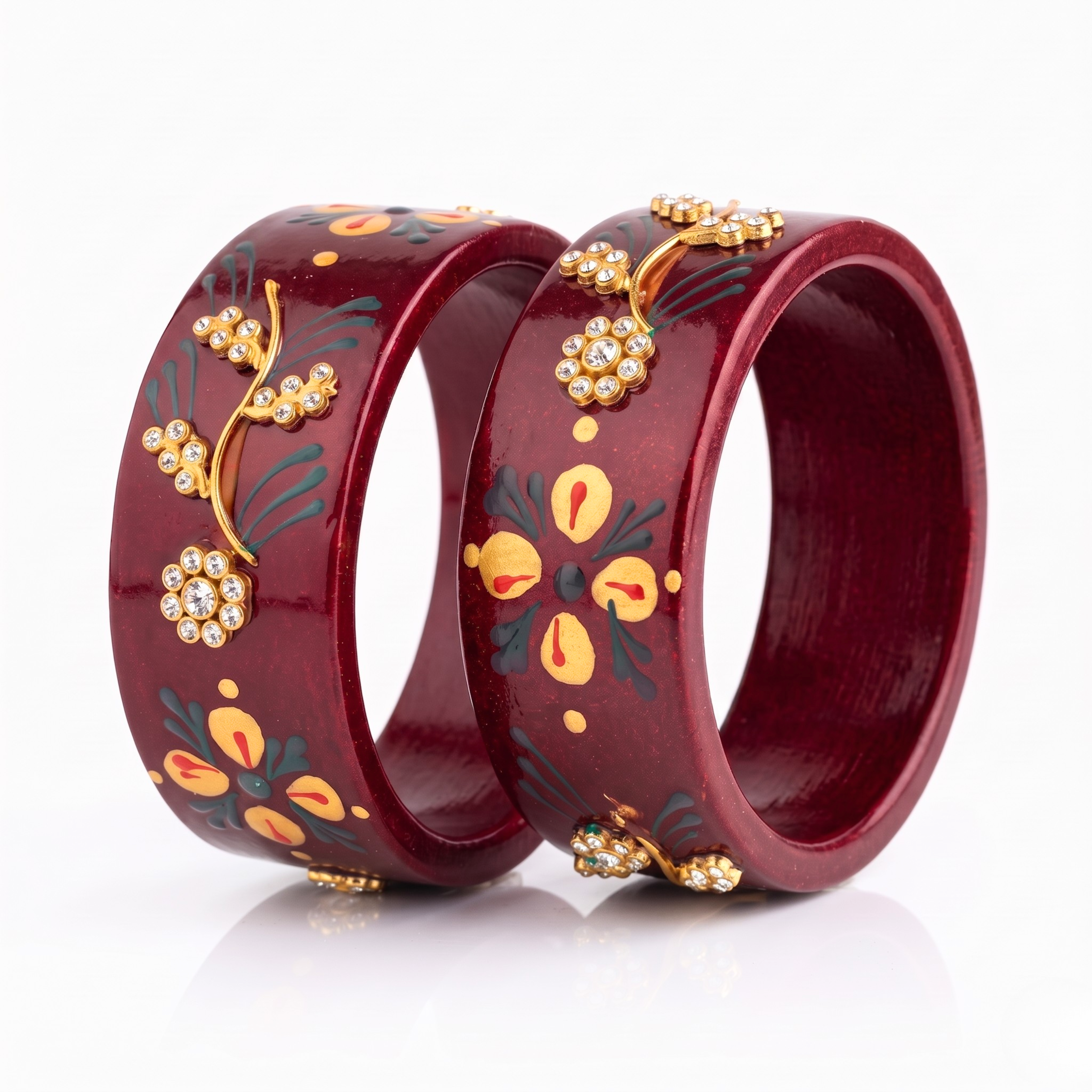 Paro (Set of 2 Lac Bangles Handpainted Edition)